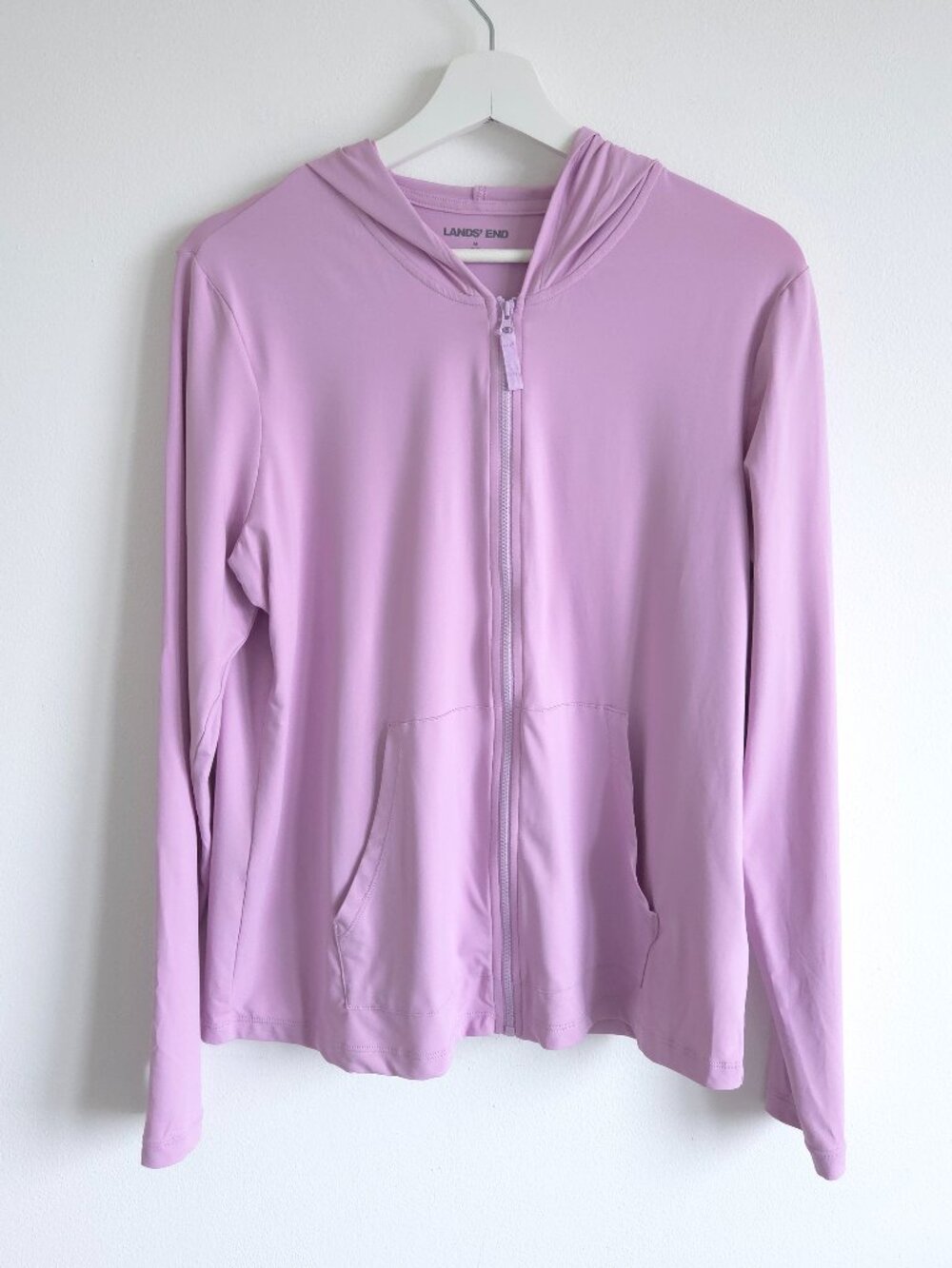 Lands' End SunShade UPF 50 Hooded Zip Front Rash Guard - Picture 8 of 9